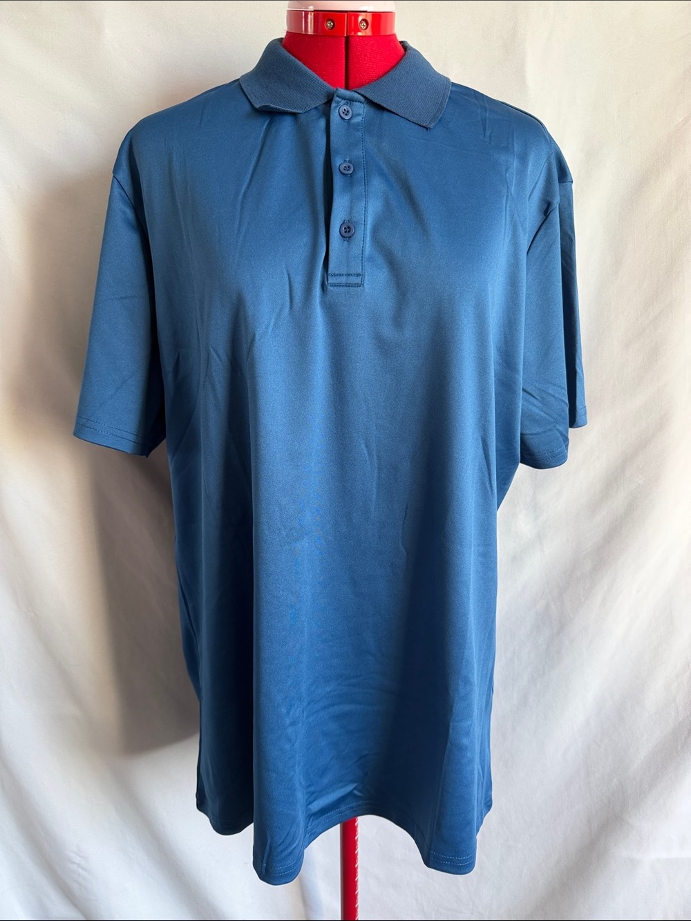 Men's Polo Shirt in Deep Blue - Classic Short Sleeve LL190
